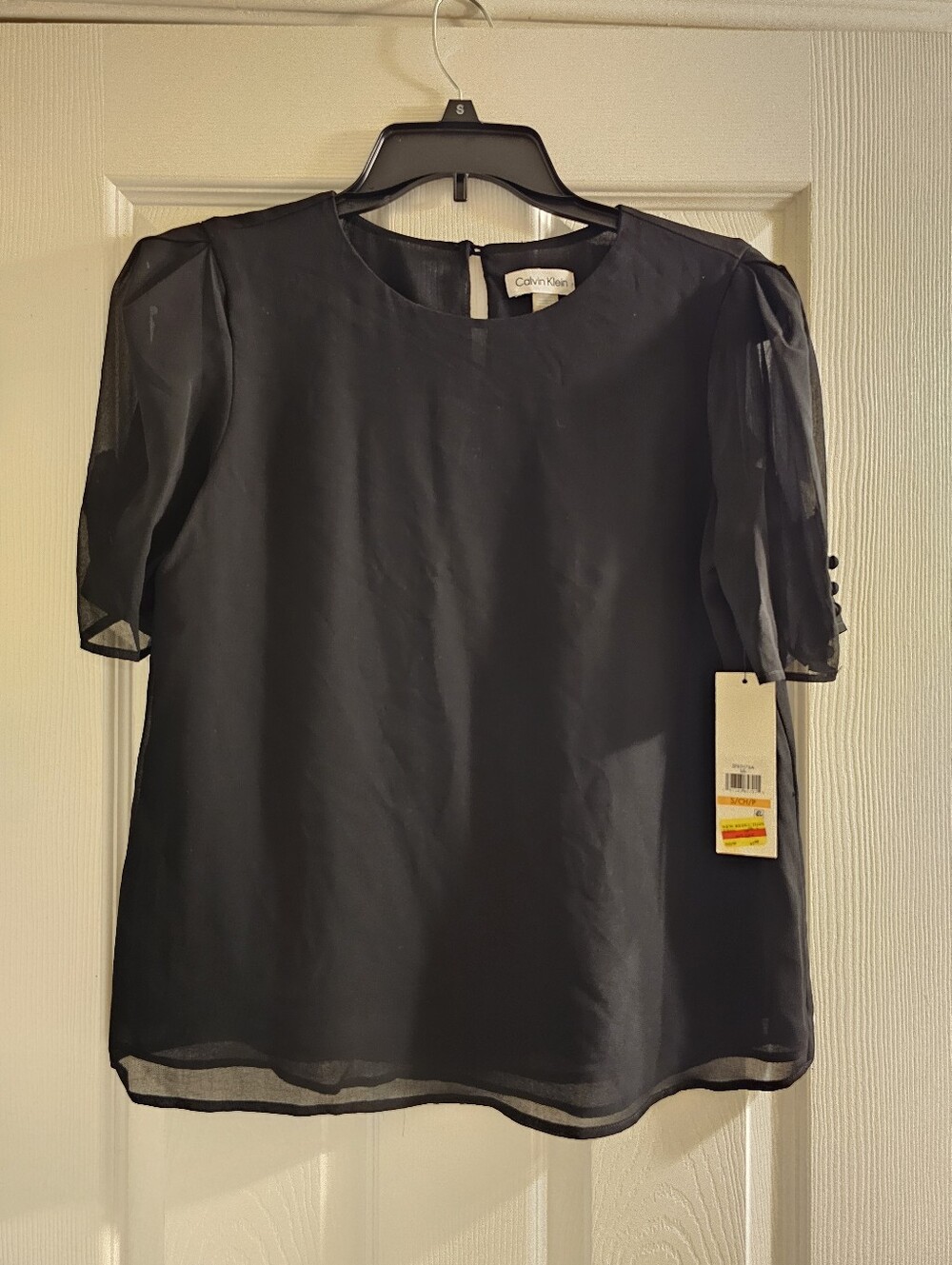 Calvin Klein Elbow Length Blouse Top